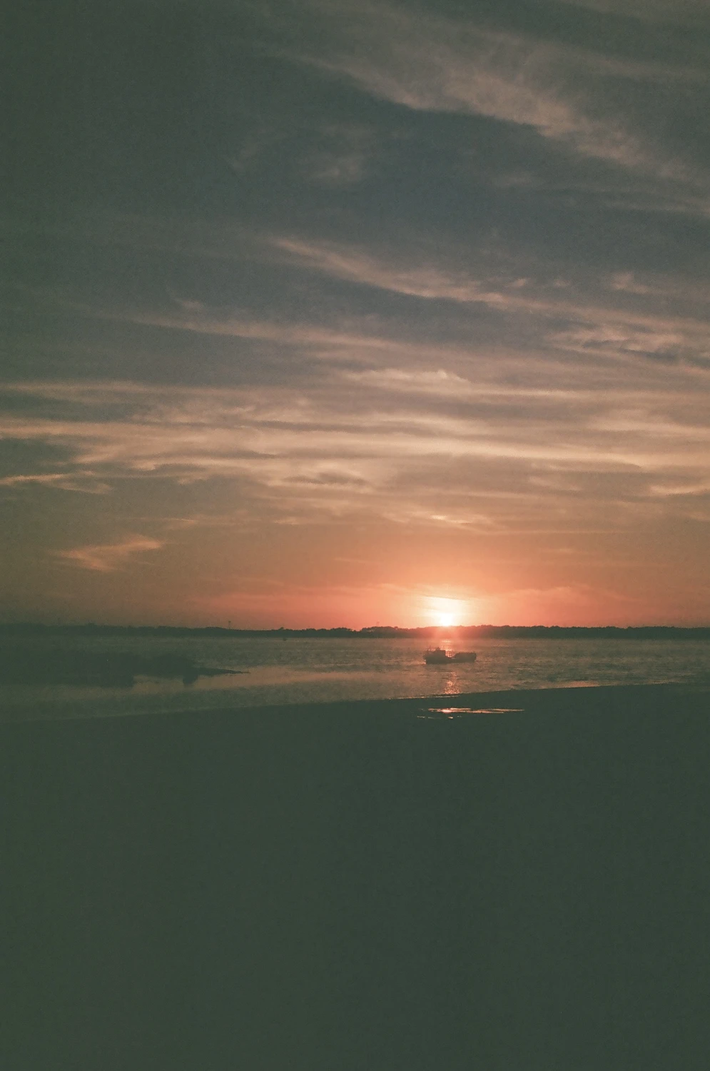 sunset shot on Kodak Gold 200 with a Chinon CXII, by Cha