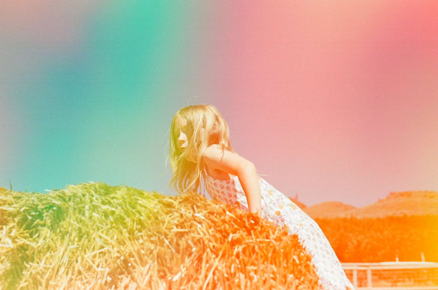 Rainbow gradient shot on Dubblefilm Jelly 400 with a Nikon F100, by Tracy Dawn