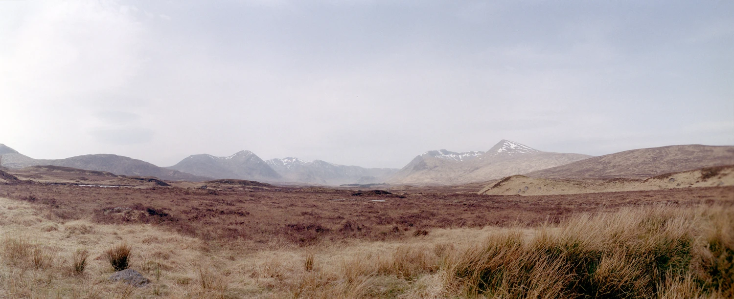 Rannoch Moor shot on Agfa Vista Plus 200 with a Horizon 202, by elkarrde