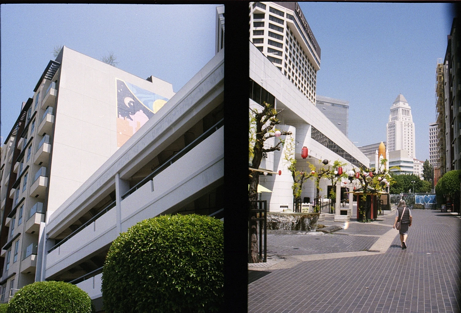 Little Tokyo shot on Lomography CN 100 with a Yashica Samurai X3.0, developed at Pro Photo Factory, by Aki Wandering