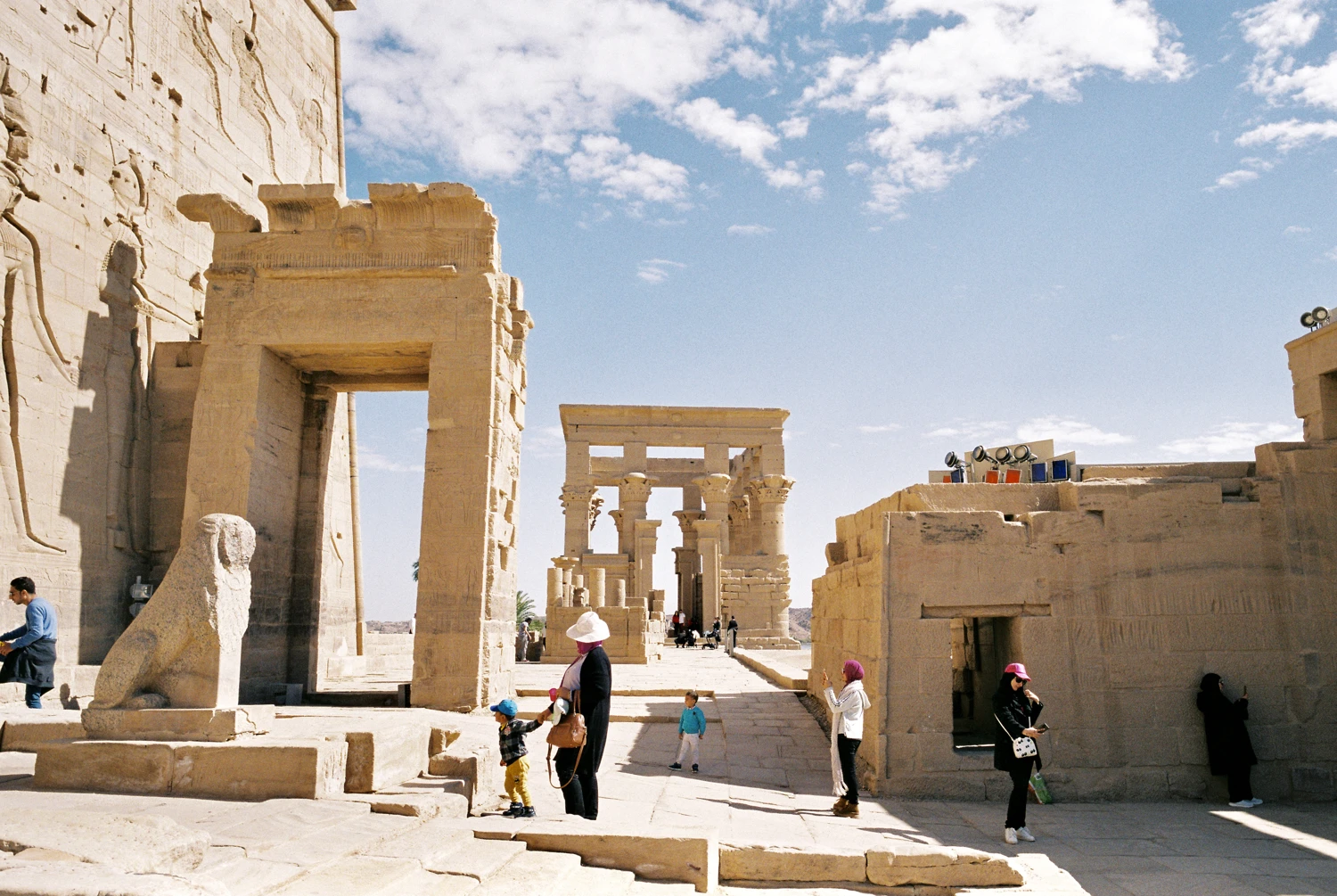 Exploring Philae Temple shot on Fujifilm FujiColor C100 with a Voigtländer Bessa R4A, by Richard Vialet, ASC