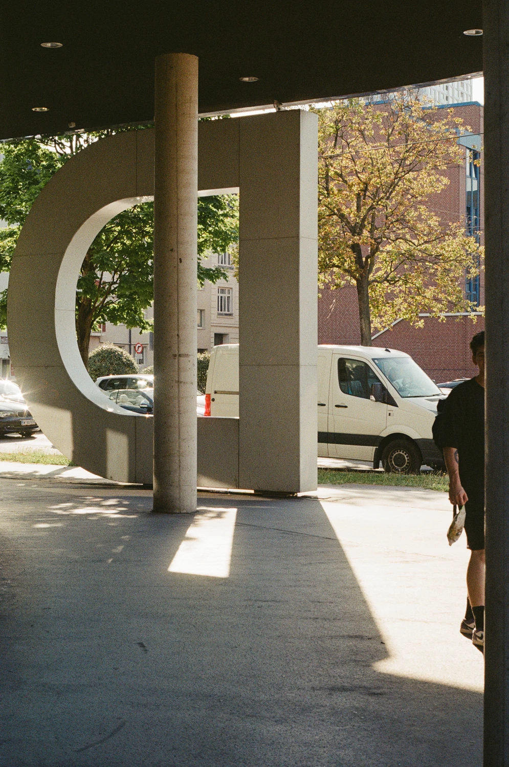 hiding from the summer sun shot on Kodak Gold 200 with a Fujica ST705, by reflects_a_moment