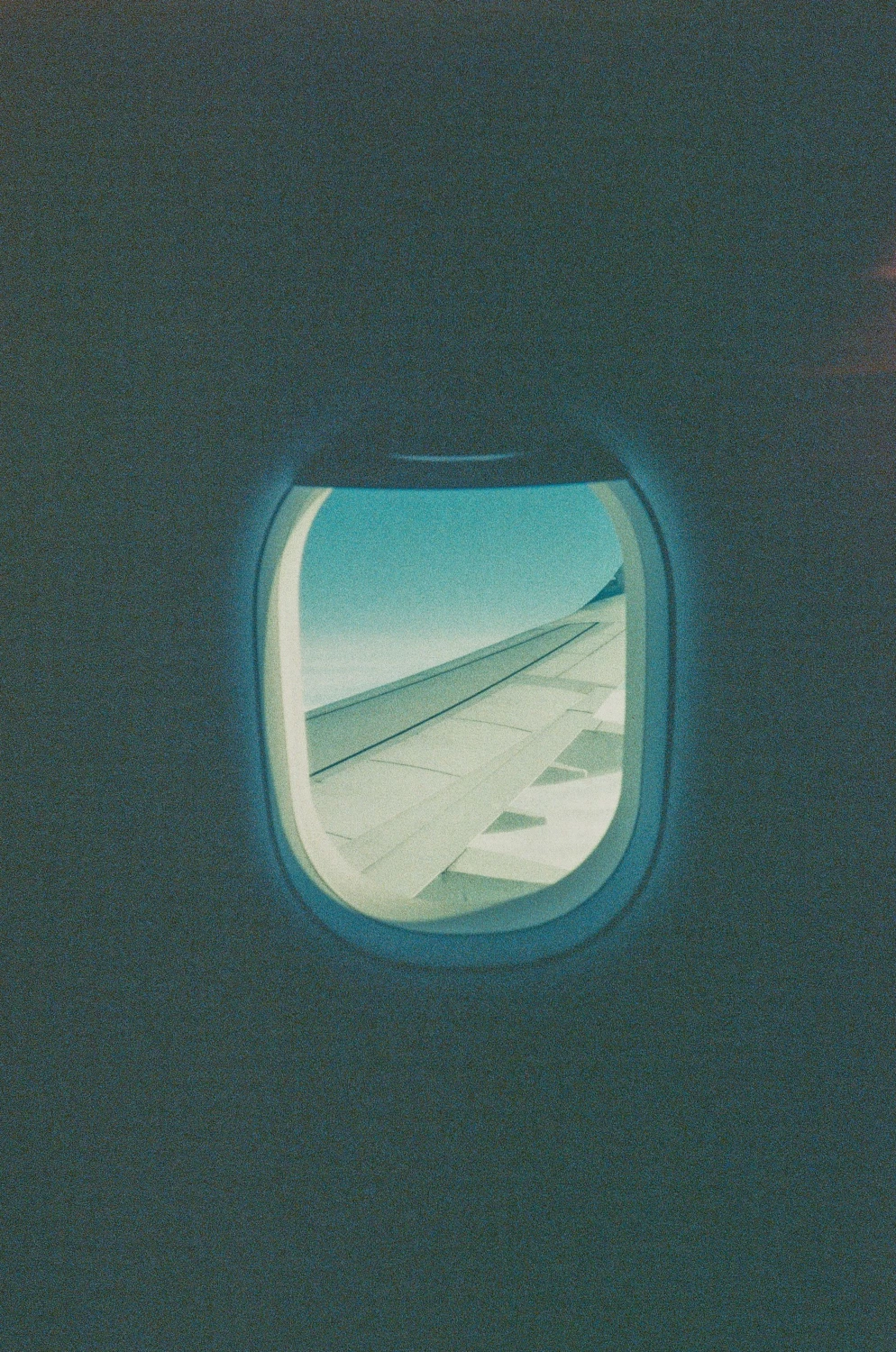 Aisle seat view shot on Film Photography Project Retrochrome 400 with a Olympus XA2, by Frank Kernan